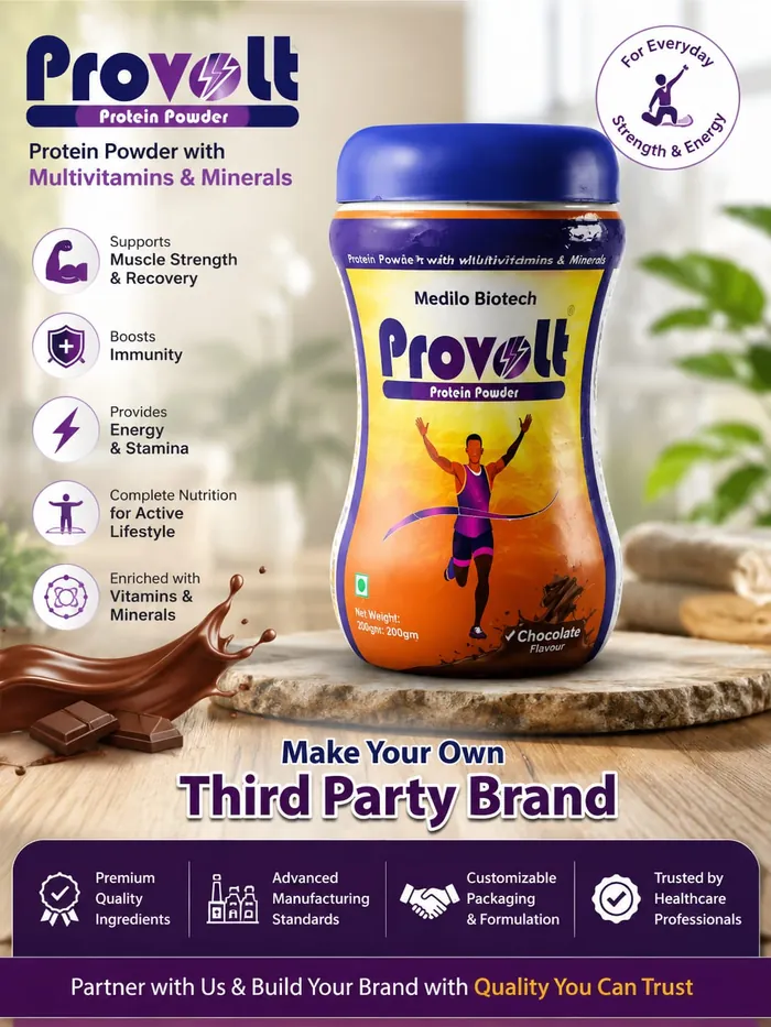 Provolt protein powder with multivitamins manufactured by Medlo Biotech
