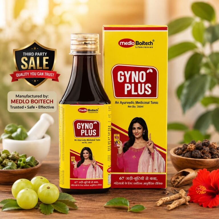 Gyno Plus Ayurvedic Women's Tonic manufactured by Medlo Biotech