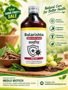 Balarishta Ayurvedic Syrup manufactured by Medlo Biotech