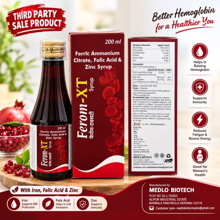 Ferom-XT Iron Syrup manufactured by Medlo Biotech