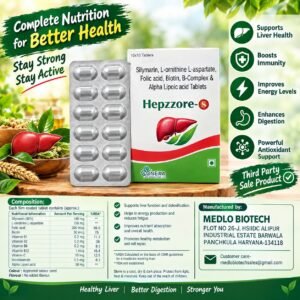 Hepzzore-S Liver Care Tablets manufactured by Medlo Biotech