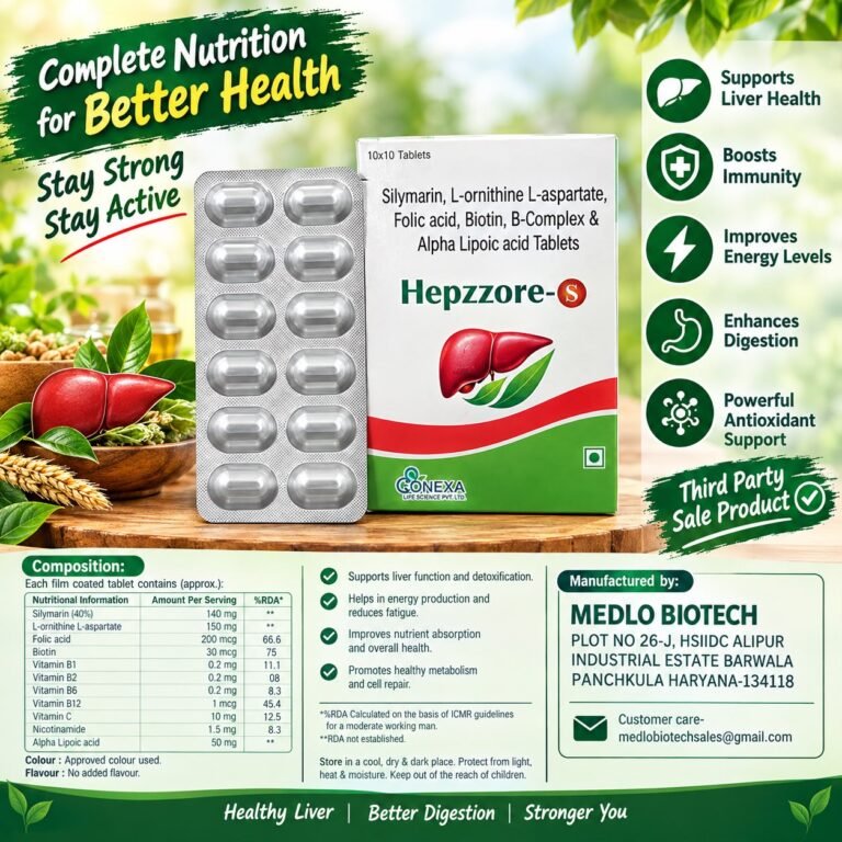Hepzzore-S Liver Care Tablets manufactured by Medlo Biotech