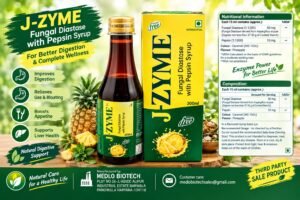 J-Zyme Fungal Diastase with Pepsin Syrup manufactured by Medlo Biotech