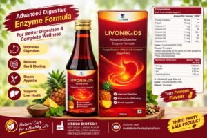 Livonik-DS Digestive Enzyme Syrup manufactured by Medlo Biotech