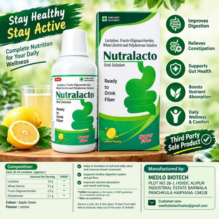 Nutralacto Oral Solution manufactured by Medlo Biotech