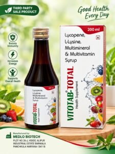 Vitotab-Total Multivitamin Syrup manufactured by Medlo Biotech